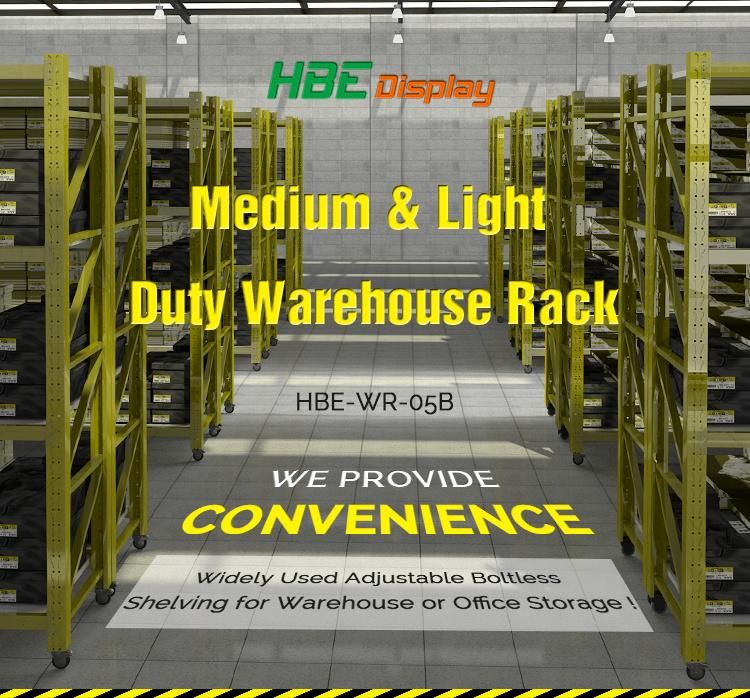 Steel Storage Heavy Duty Display Warehouse Rack with Castor