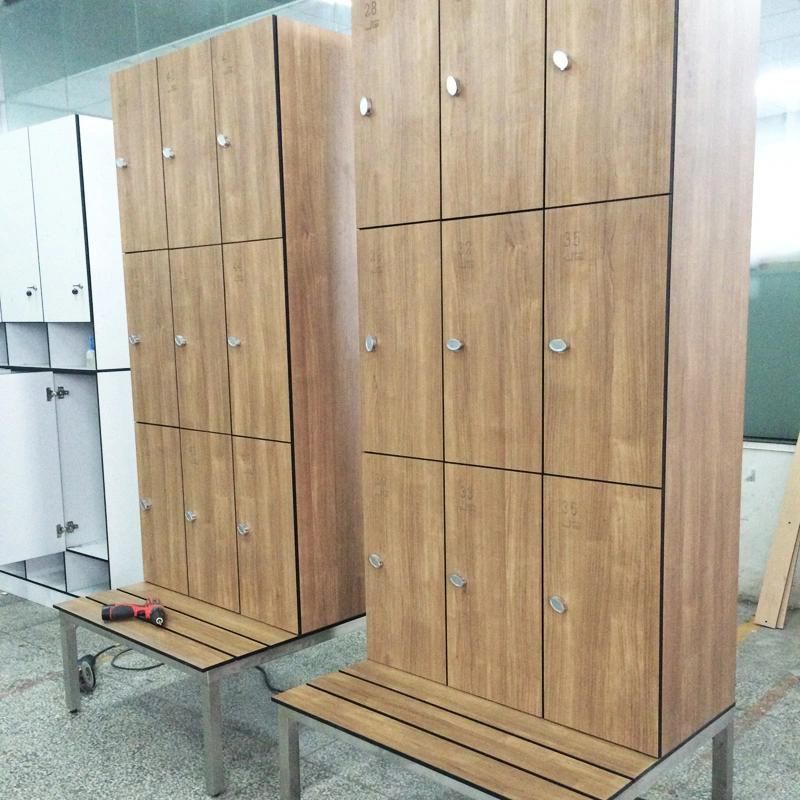 Cheap HPL Locker with Nameplate for School Dormitory