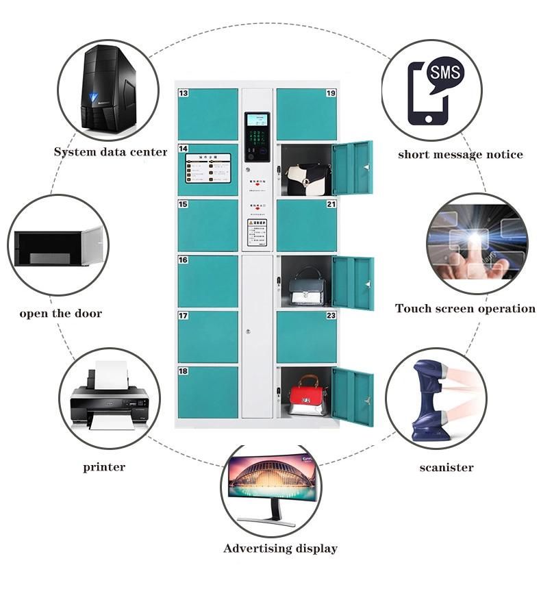 Fingerprint Delivery Gym Storage Locker Luggage Locker