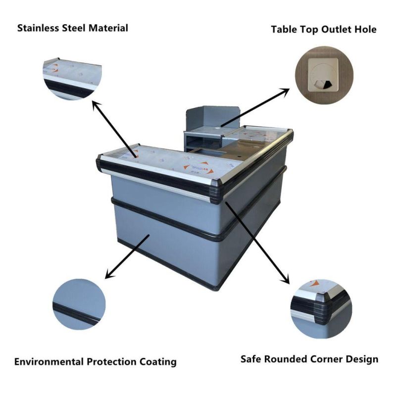 Satisfying Multifunctional Store Cashier Counter Table Checkout Counter Removable