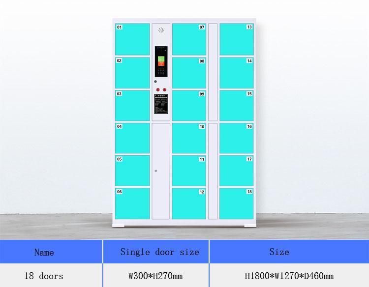 Supermarket Smart Barcode Storage Cabinet Electronic Coin Bar Code Lockers