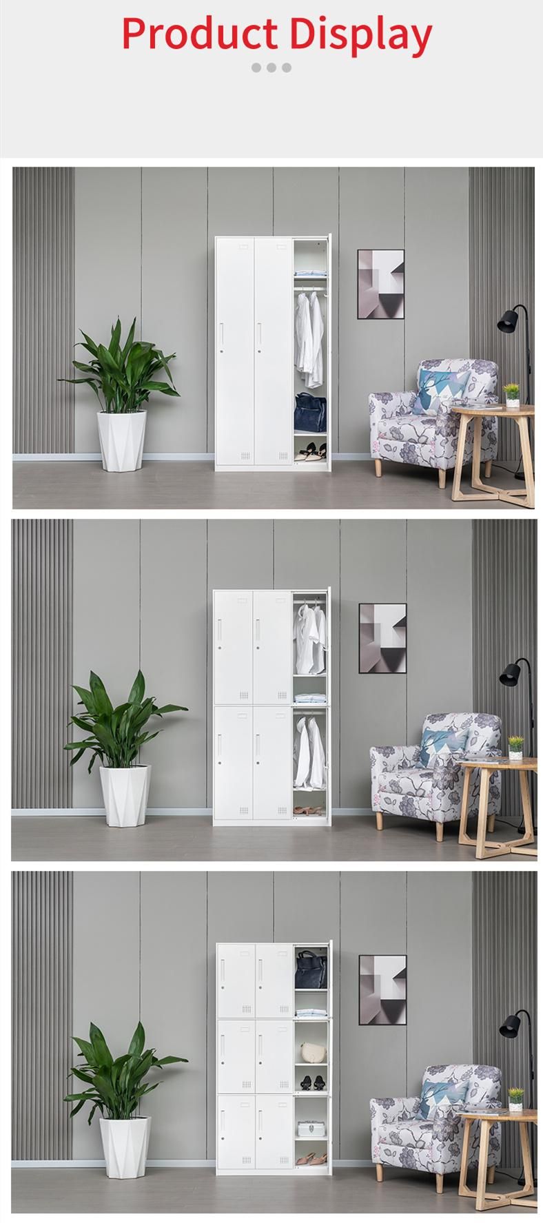 Modern Multifunctional Metal Furniture Cabinet Steel 12 Door Storage Locker