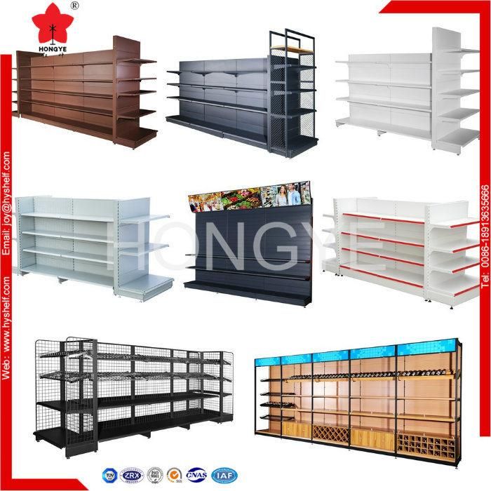 Perforated Panel Metal European Supermarket Shelf