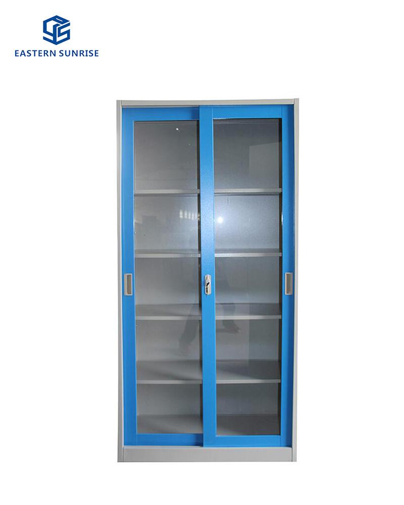 Office Glass Door Large Capacity Metal Filing Cabinet