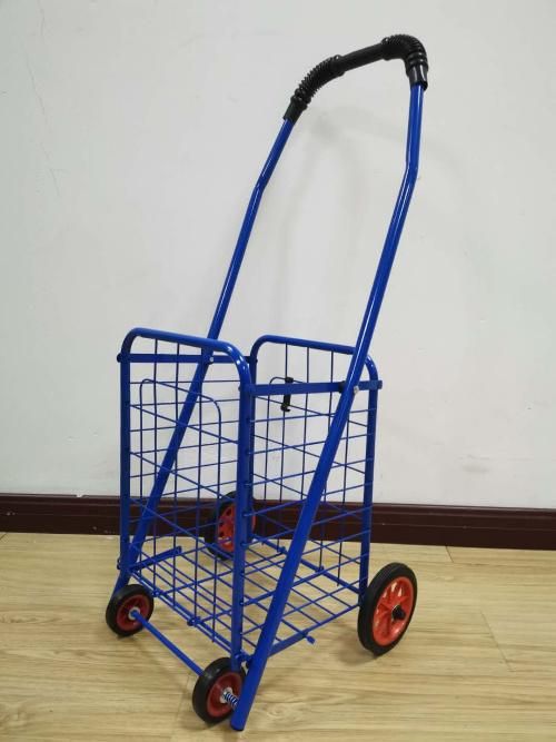 21L Steel Foldable Shopping Trolley Cart