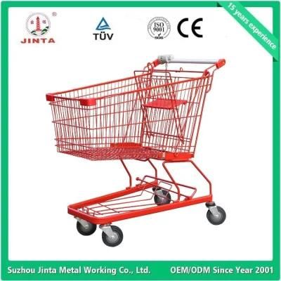 High Quality Meatl Hand Cart with Coin Lock