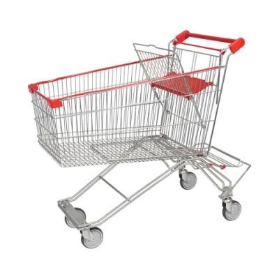Shopping Trolley Cart with Beer and Beverage Shelf