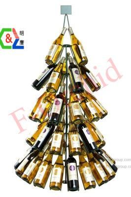 Metal Tree Bottle Rack with Graphic