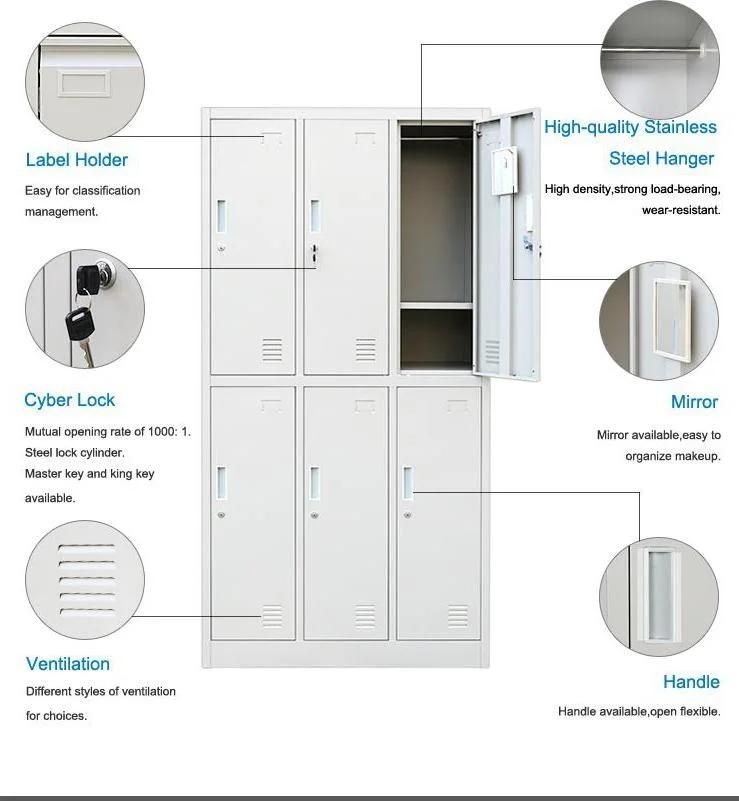 Armario 9 Door Clothes Locker 9 Door Metal Closet 9 Door Steel Locker Cabinet