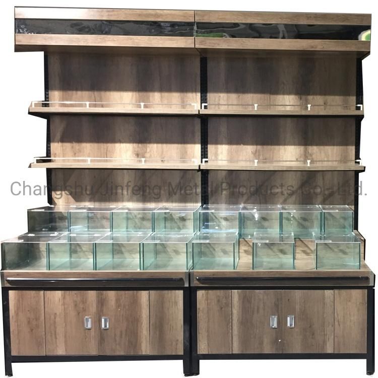 Supermarket Shelf Store Wooden Rack for Bulk Goods