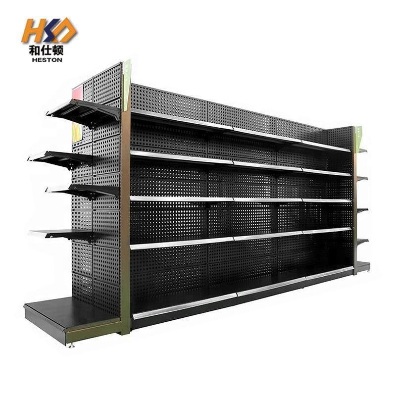 Heavy Duty Supermarket Rack Store Shelf Double-Sided Gondola for Shop