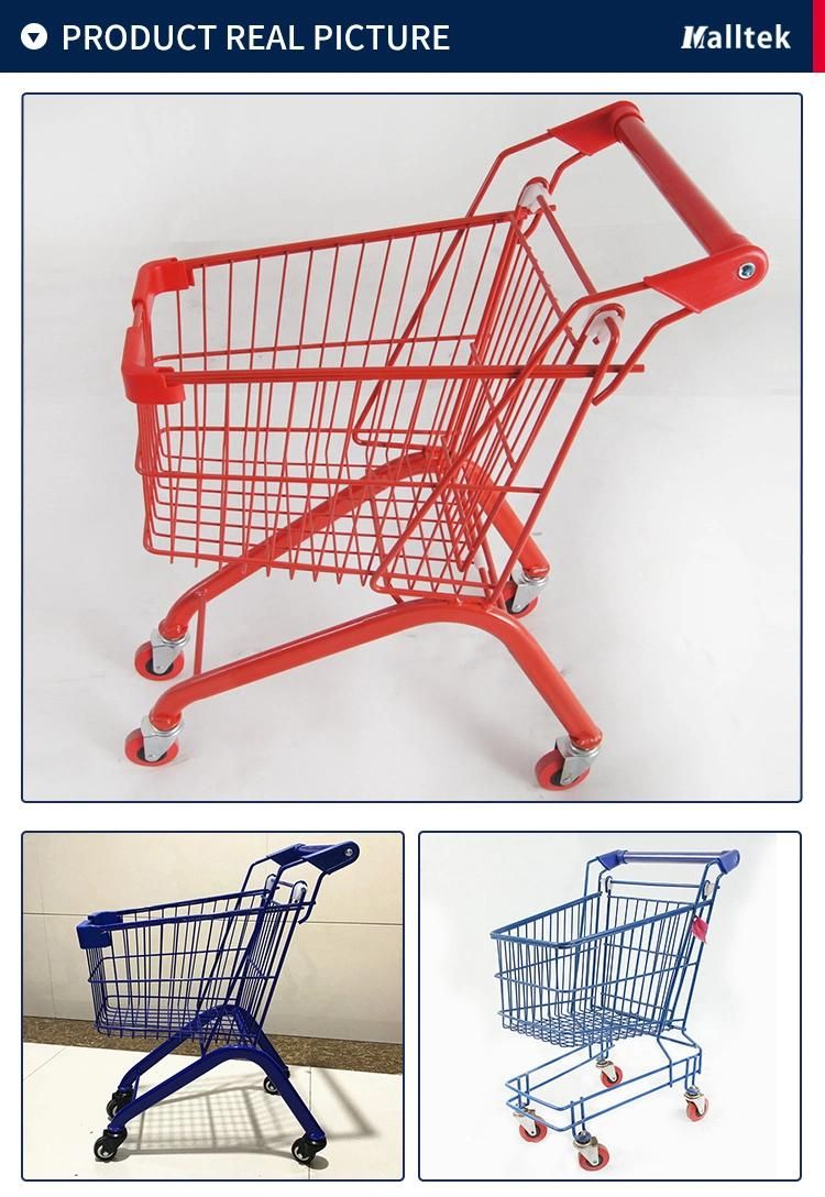 Best Selling Metal Children Retail Grocery Store Trolley for Supermarket