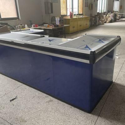 Custom Supermarket Retail Store Checkout Cashier Counter with Conveyor Belt