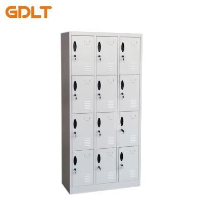 Hot Sale Moisture-Proof 12 Door Swimming Pool Steel Locker Metal Locker