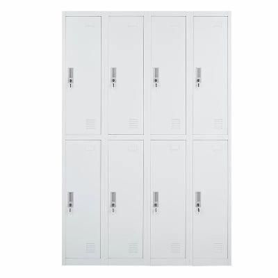 8 Door School High-Tech Student Storage Steel Wardrobe Metal Gym Locker Casillero Gimnasio