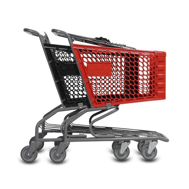 Plastic Shopping Trolley 220L