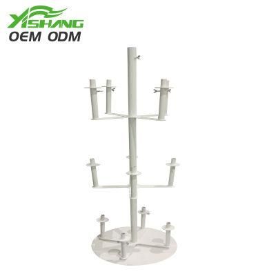 Professional Customized Rotatable Metal Wig Display Stand