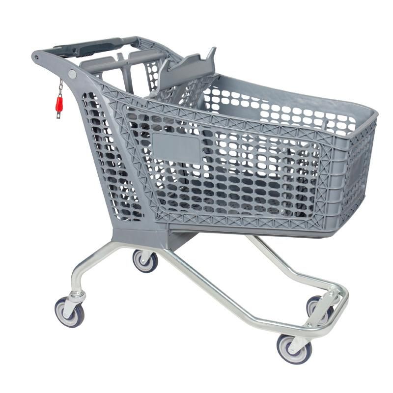 Plastic Shopping Trolley 220L