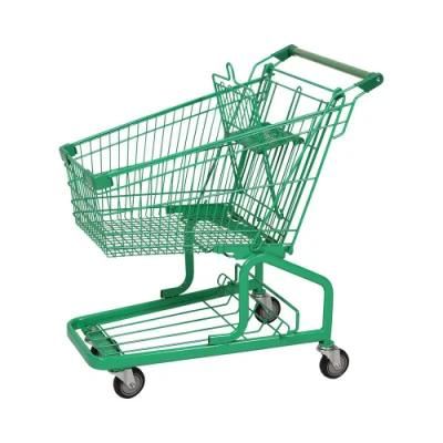 80L German Metal Wholesale Metal Supermarket Trolley Prices