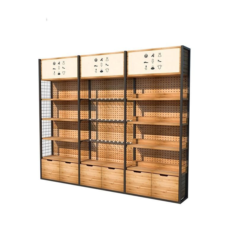 Wholesale Supermarket Shelf Display Rack Convenience Store Double Side Shelf