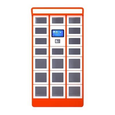 Multifunction Storage Cabinet Fingerprint Reader Food Smart Locker Automatic