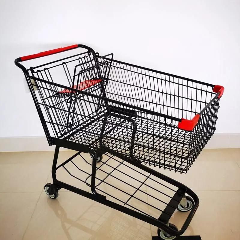 High Quality Large Custom Supermarket Metal Shopping Trolley