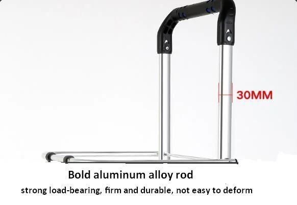 China High Quality Light Aluminum Folding Trolley Stair Climbing Carts with Oxford Bag