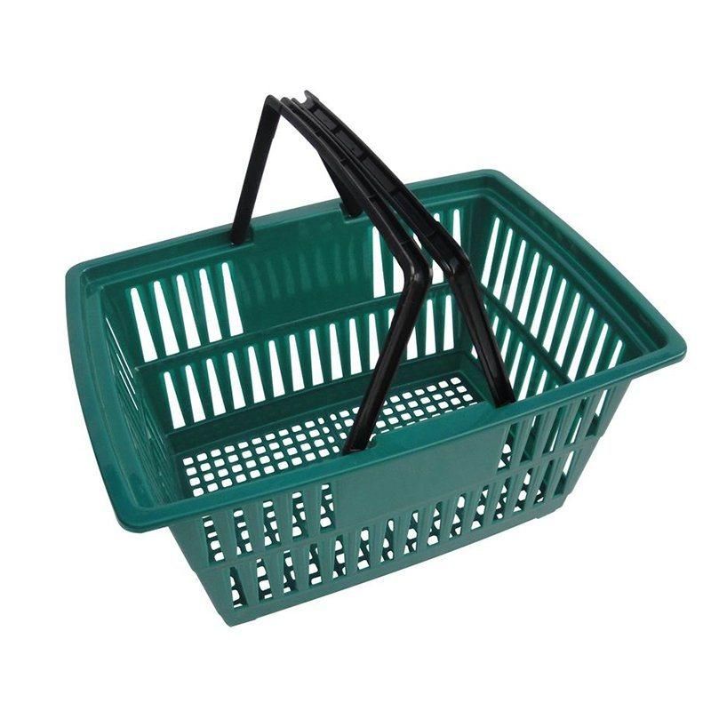 Easy Carry Colorful Plastic Small Shopping Basket with Handle