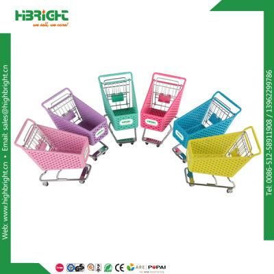 Gift Plastic Metal Mini Supermarket Shopping Trolley