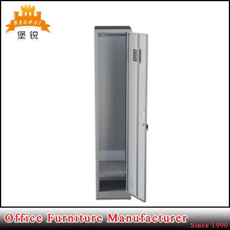 Top Quality Steel Single Door Metal Locker with Shelf and Hanger