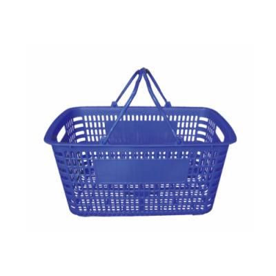 Enlarged Japanese Two Handle Grid Shopping Hand Basket 32L