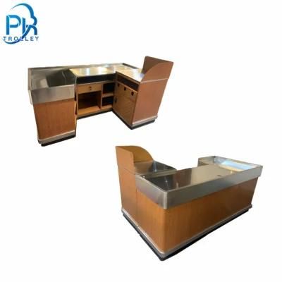 Multifunctional Stainless Steel Supermarket Checkout Counters