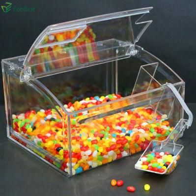 Acrylic Bulk Food Storage Box Plastic Container Airtight Bin