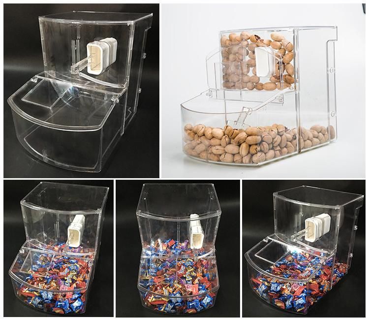 PC Material Supermarket Display Container Cereal Dispenser