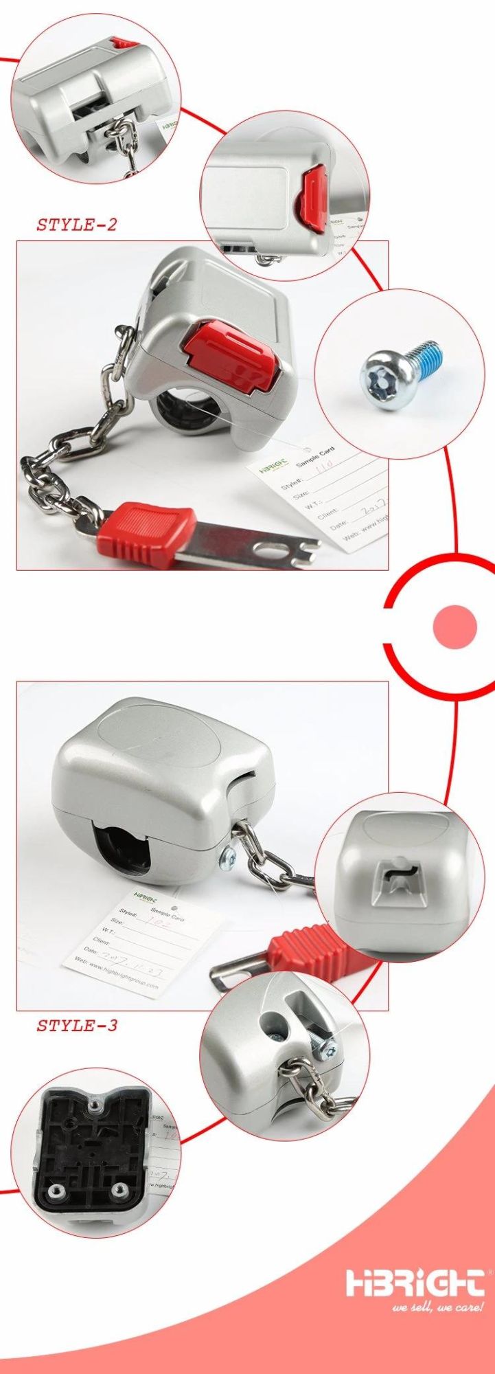 Supermarket Cart Shopping Trolley Zinc Alloy Coin Lock for Shop