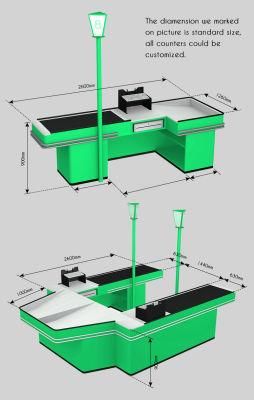 Supermarket Equipment Cashier Desk Checkout Counter