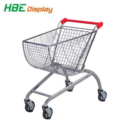 Supermarket Equipment 80L Metal Shopping Trolleys Carts