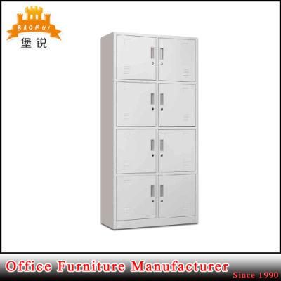 Hot Sale Kd 8 Doors Cheap Gym Metal Locker, Metal Clothes Locker Cabinet Lockable Design for Sale