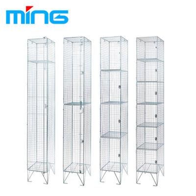 One Door Zincification Cloth Storage Cabinet Metal Locker