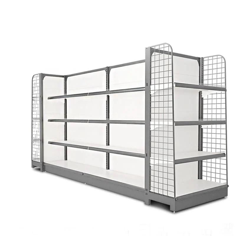 Cold -Rolled Rack Double Sides High Grade Supermarket Display Shelf