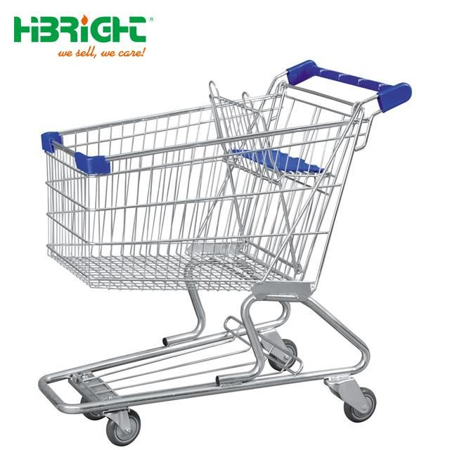 Double Basket Supermarket Shopping Cart