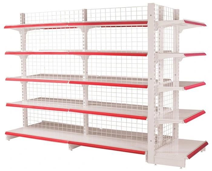 Hot Sale Single Sided Grid Advertising Supermarket Shelves Display Products