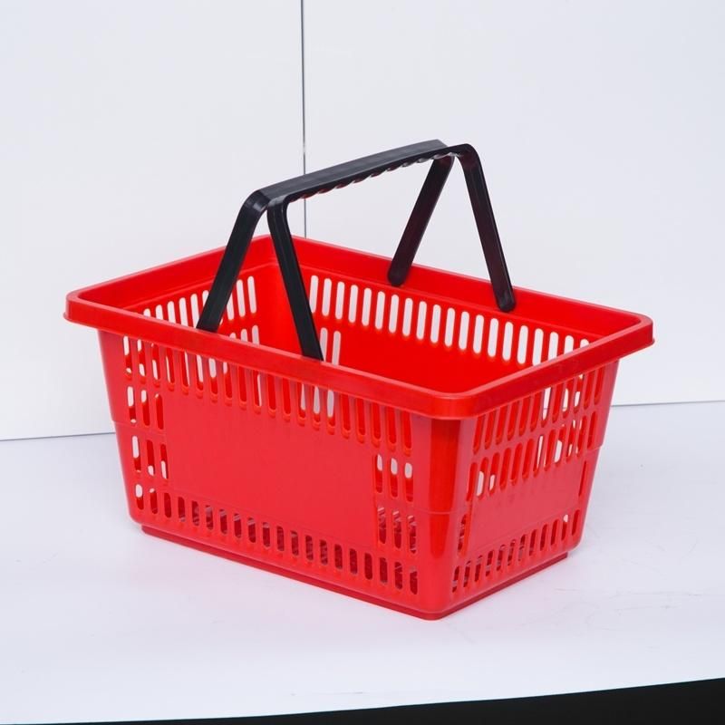 Supermarket Goods Plastic Shopping Basket