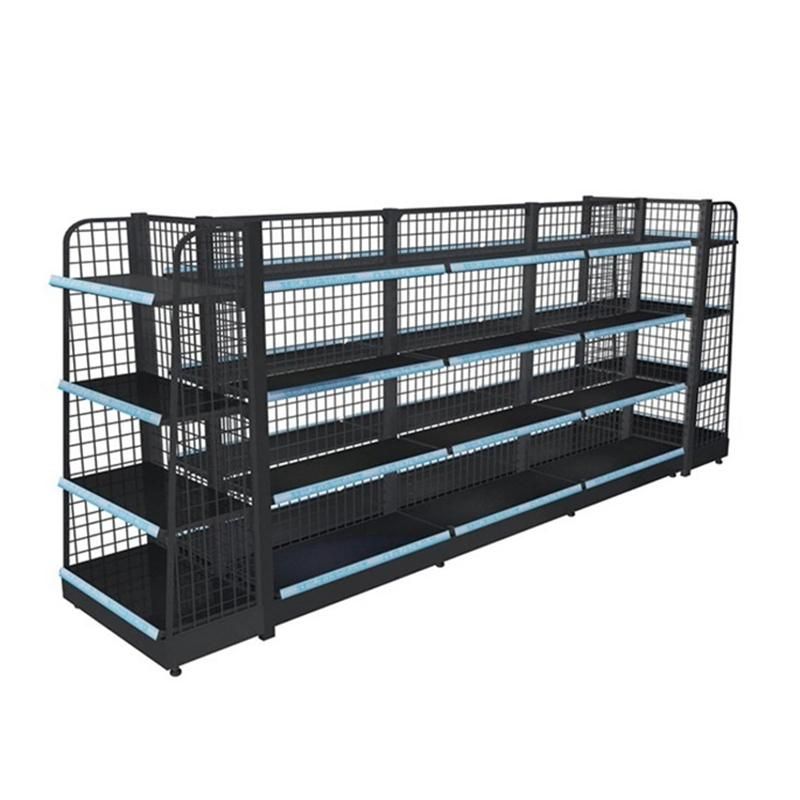 Hot Sale Single Sided Grid Advertising Supermarket Shelves Display Products