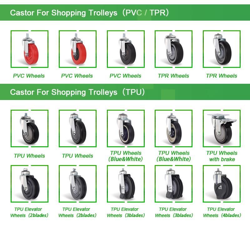 UK 4 Wheel Rolser Promotional Hand Push Shopping Trolley