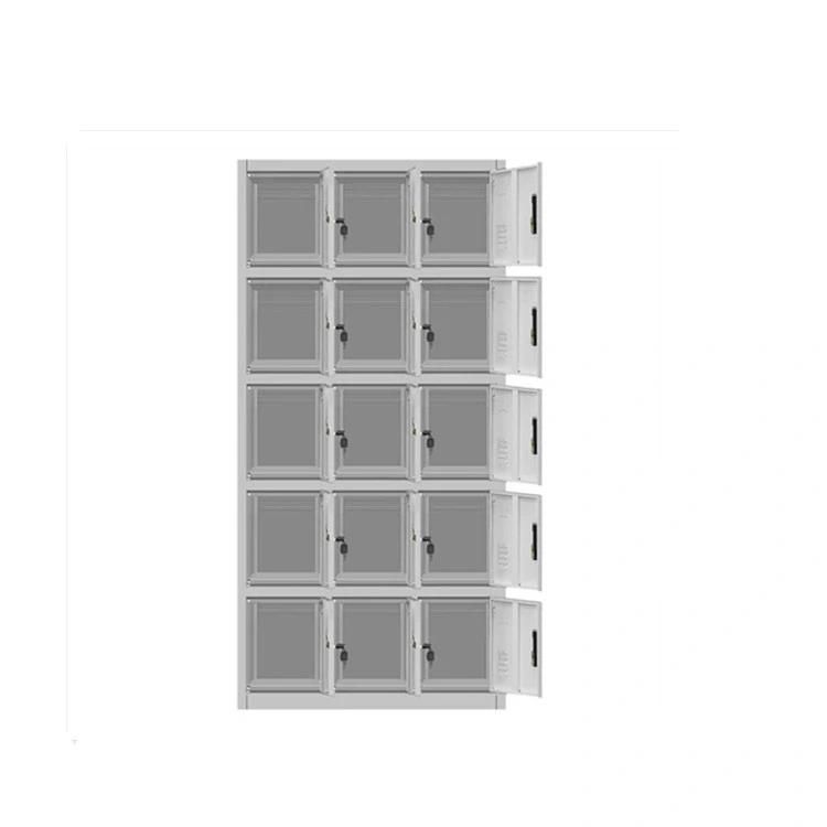 Lockable and Safe Storage Metal Locker 15 Compartment Workman Lockers