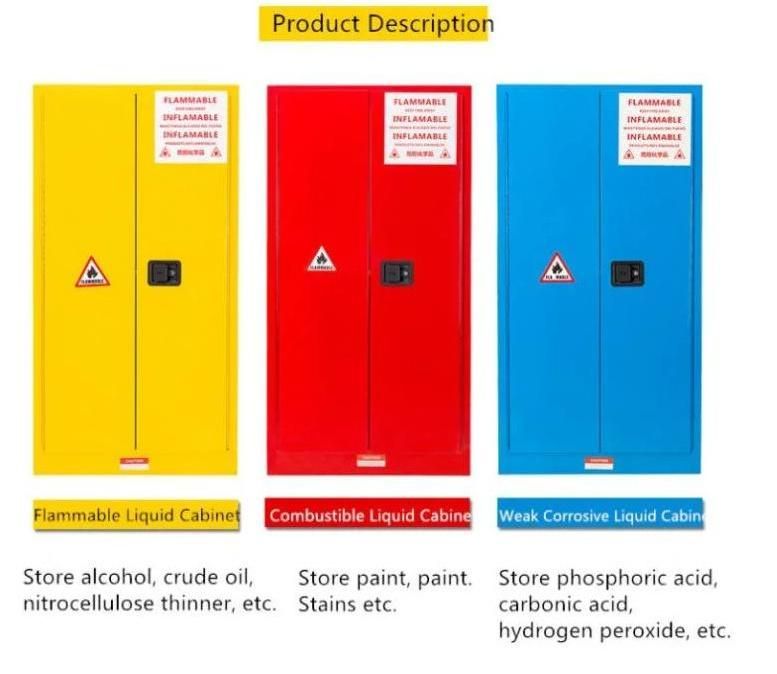 Steel Fireproofing Chemical Industrial Safety Cabinet