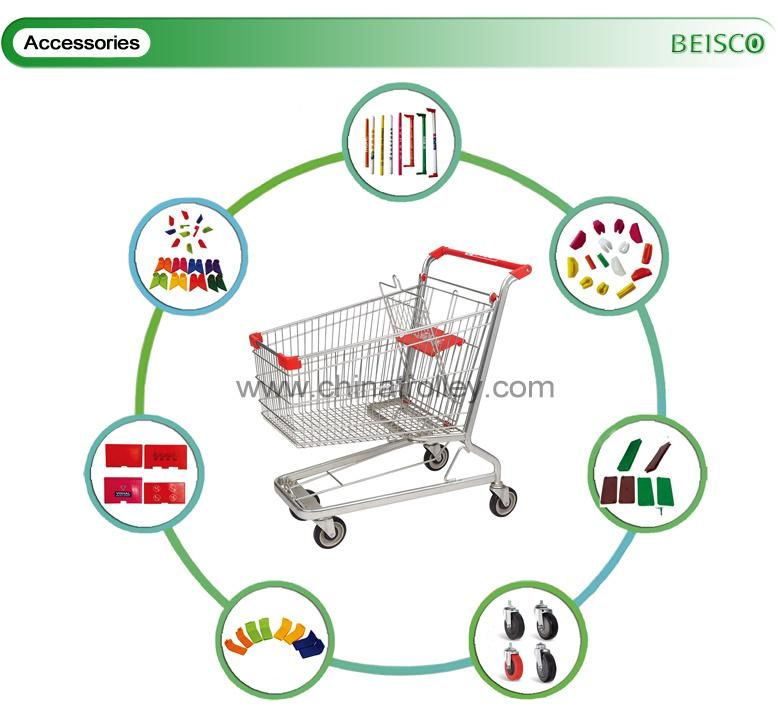 80L Grocery Shopping Trolley with Reasonable Price