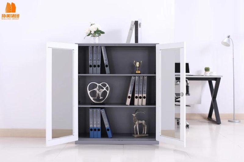 Realiable Quality 2 Swing Glass Door File Cabinet for Sale