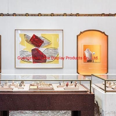 Jewelry Display Showcase Store Fixture Interior Design High End Shop Glass Cabinet